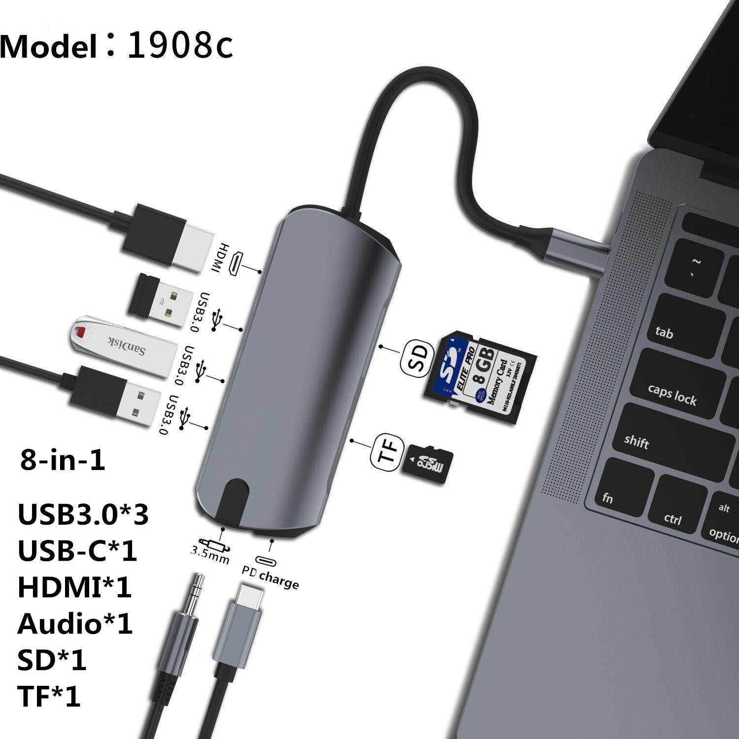 USB Type-C Hub.