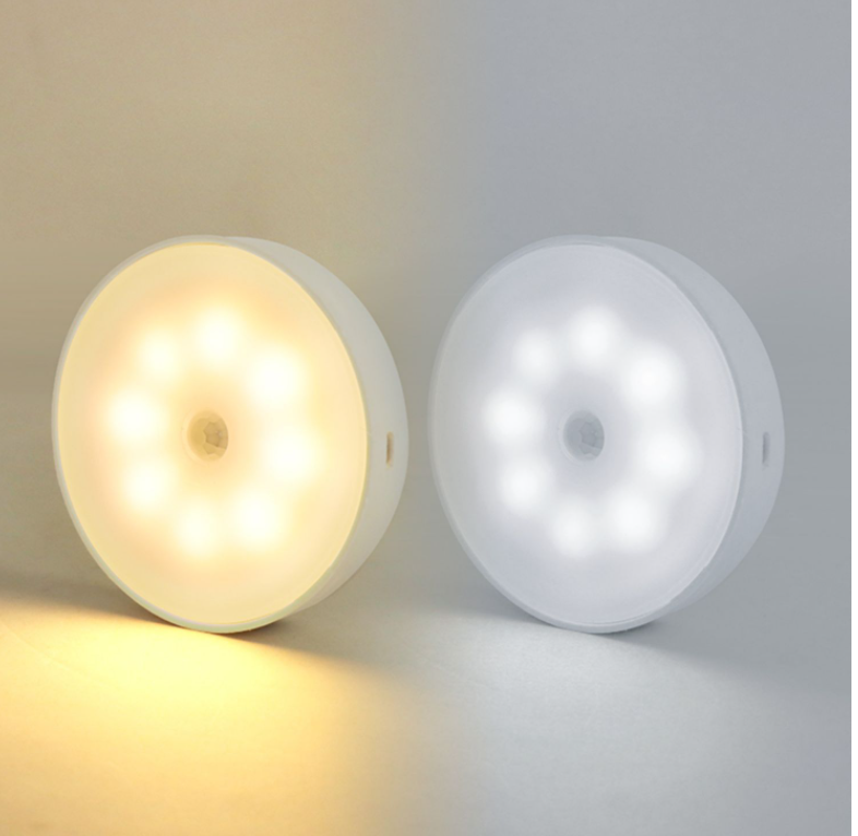 Rechargeable Round Motion Sensor Light.