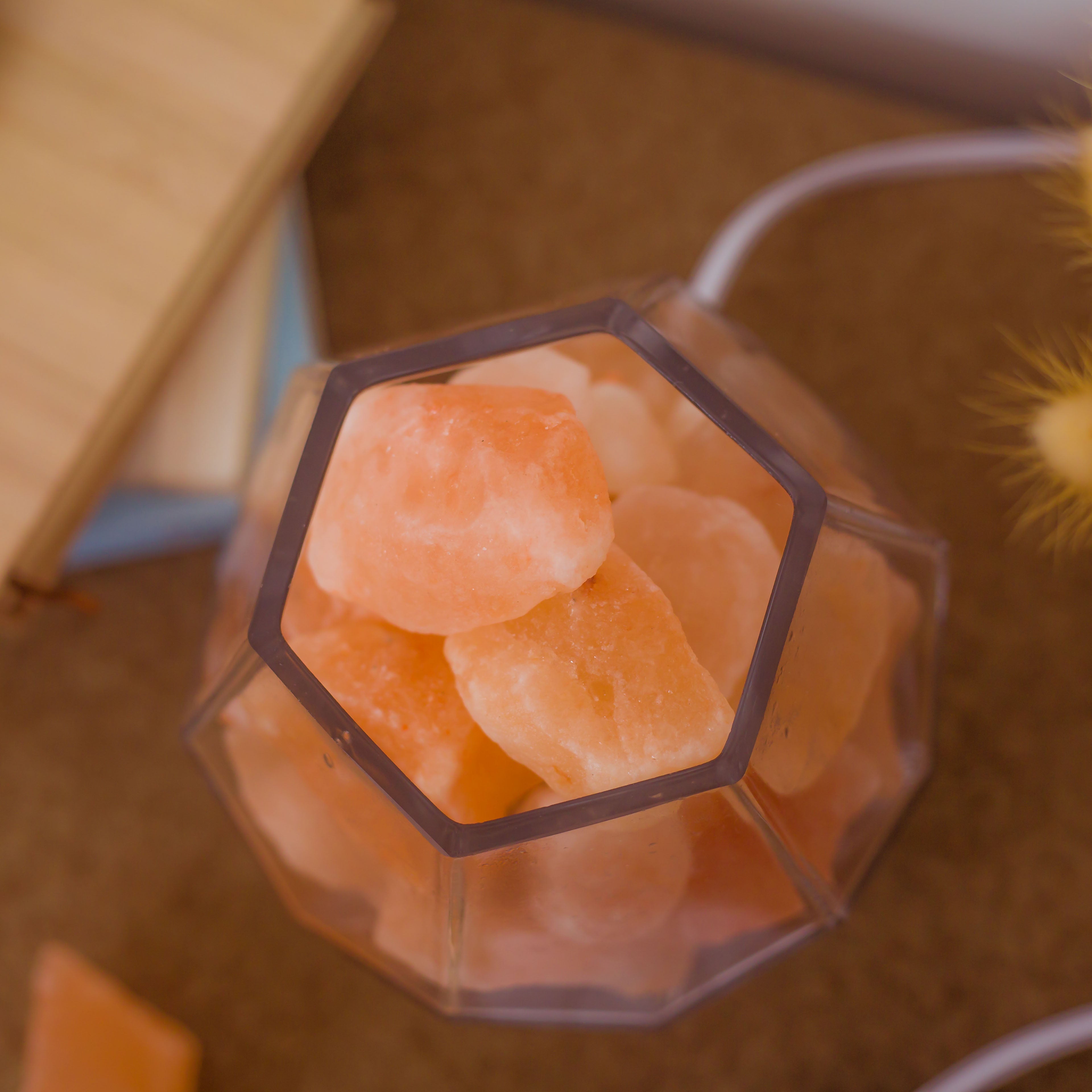 Himalayan Crystal Salt Lamp.