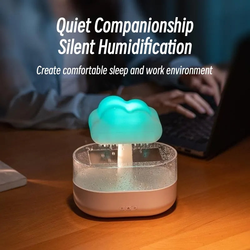 Rain Cloud Lamp and Air Humidifier.