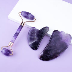 Amethyst Jade Roller Set.