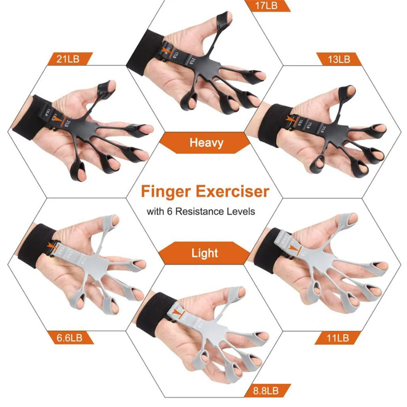 Silicone Finger Gripper Strength Trainer.