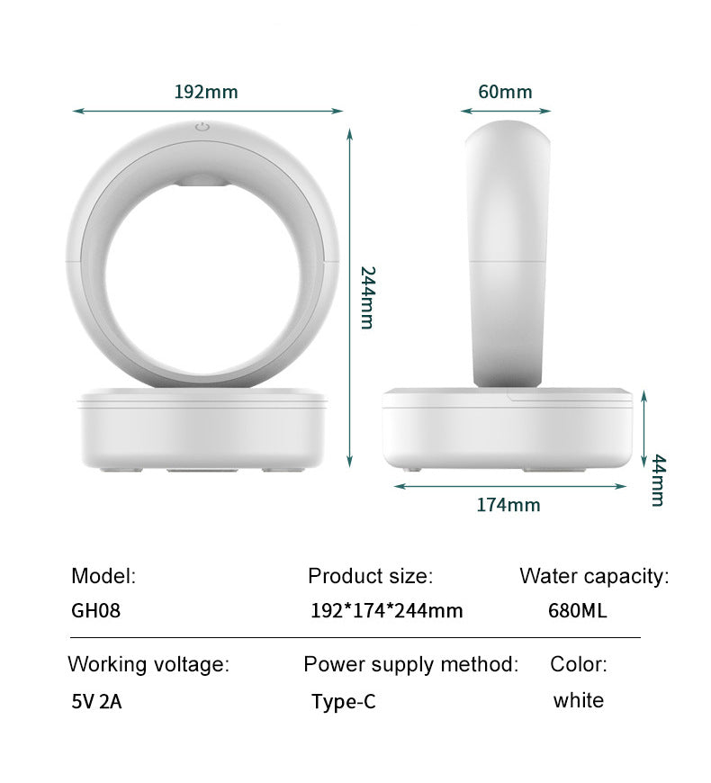 Anti-gravity Air Humidifier Ring.