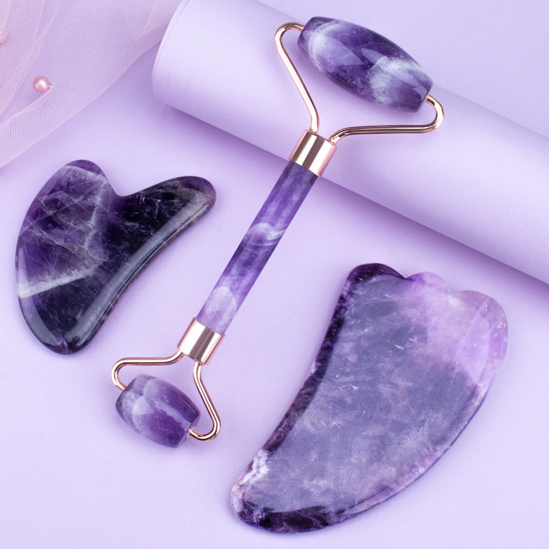 Amethyst Jade Roller Set.