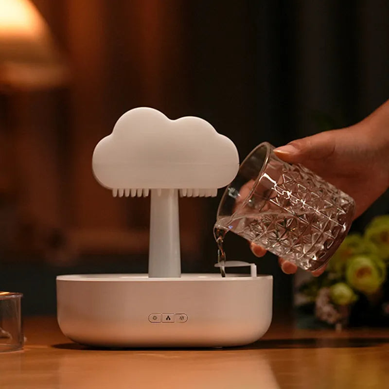 Rain Cloud Lamp and Air Humidifier.