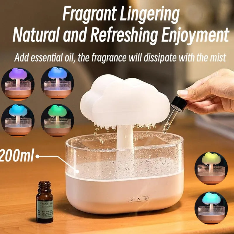 Rain Cloud Lamp and Air Humidifier.