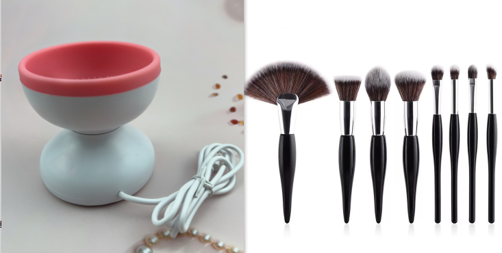 Portable Makeup Brush Cleaner.