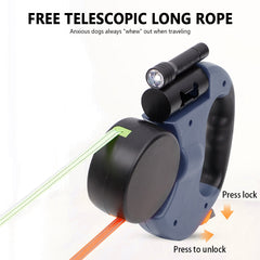 Automatic Dual Retractable Dog Leash.