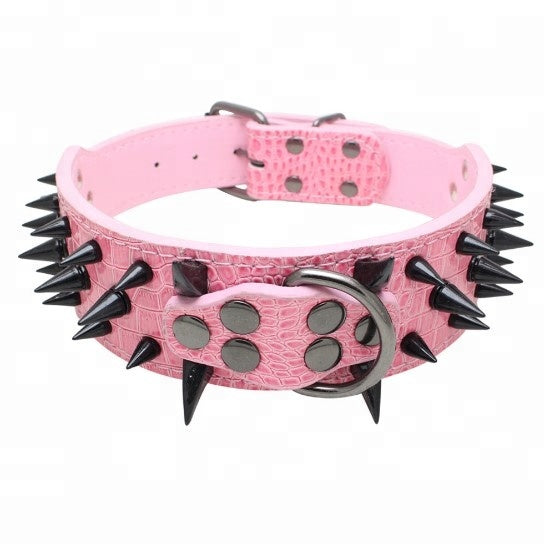 Spiked Studded Leather Collars.