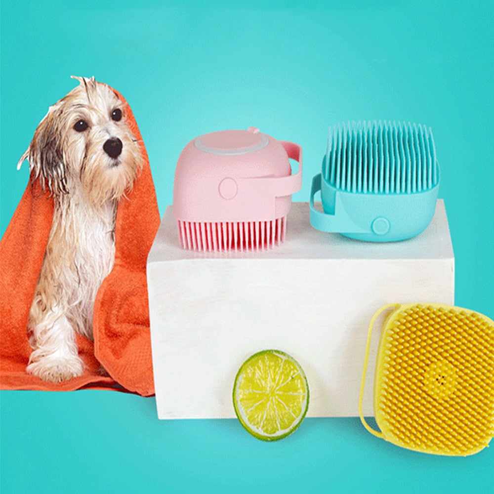 Dog Bath Silicone Brush.