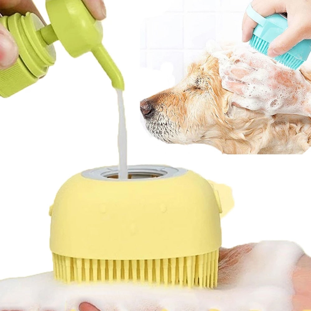 Dog Bath Silicone Brush.