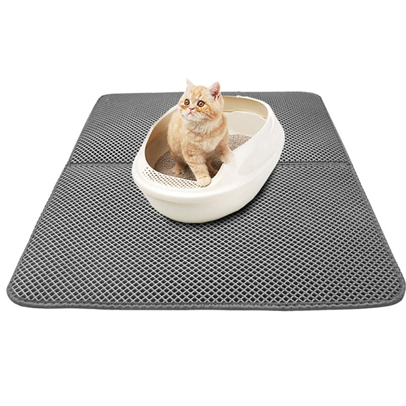 Waterproof and Non-slip Cat Litter Mat.