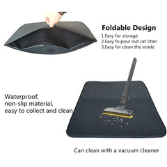 Waterproof and Non-slip Cat Litter Mat.